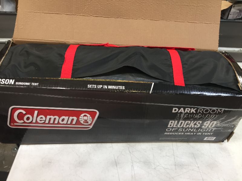 Photo 2 of Coleman 6-Person Sundome Dark Room Dome Camping Tent