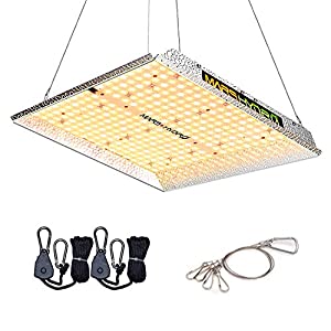 Photo 1 of TS 1000W Led Grow Light 3x3ft Daisy Chain Dimmable Full Spectrum LED Growing Lights for Indoor Plants Greenhouse Veg Bloom Light with 342 LEDs Hydroponic Growing Lamps Actual Power 150Watt