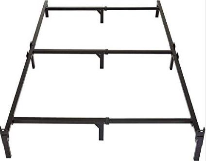 Photo 1 of Amazon Basics Metal Bed Frame, 9-Leg Base for Box Spring and Mattress - King, 79.6 X 76-Inches, Tool-Free Easy Assembly