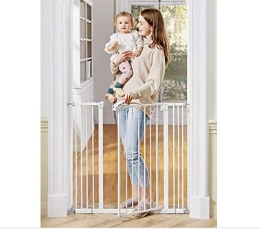 Photo 1 of InnoTruth Extra Tall Baby Gate for Stairs and Doorways, 29”to 39.6” Adjustable Width with 36”Height,Dog Gate with Wall Pressure Mounte