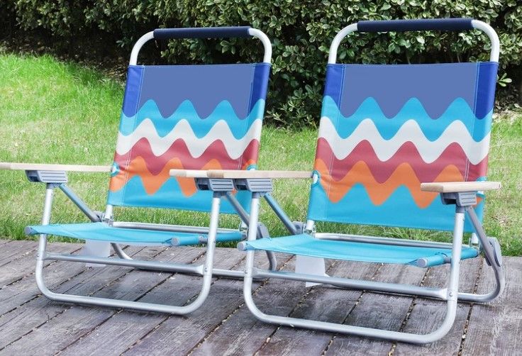 Photo 1 of Camp 2-Piece Low Folding Beach Chairs
