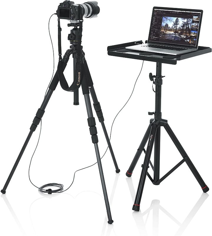 Photo 2 of Gator Frameworks GFW-UTL-MEDIATRAY2 Heavy-Duty Adjustable Media Tray Stand