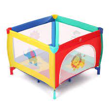 Photo 1 of Baby Play Portable Playard Play Pen with Mattress Safety Baby Playard with Door Activity Center for Toddler Boys Girls Fun Time Indoor and Outdoor 39inch x 39inch ?Colorful carry bag is ripped?