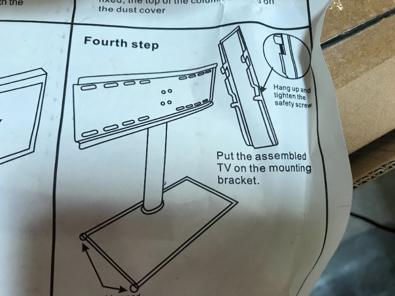 Photo 2 of generic table bracket for monitor/TV