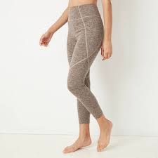 Photo 1 of 
Women's High-Rise Brushed Jersey 7/8 Leggings - JoyLab Tan XS
