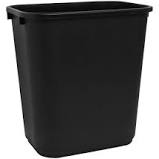 Photo 1 of 2 PACK Sparco Rectangular Wastebasket, 7 Gallons, 15" x 14 1/2", Black
