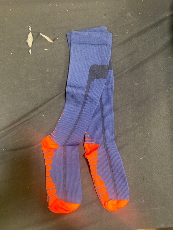 Photo 1 of Generic Orang and Blue Socks Small/Medium. Pack of 3