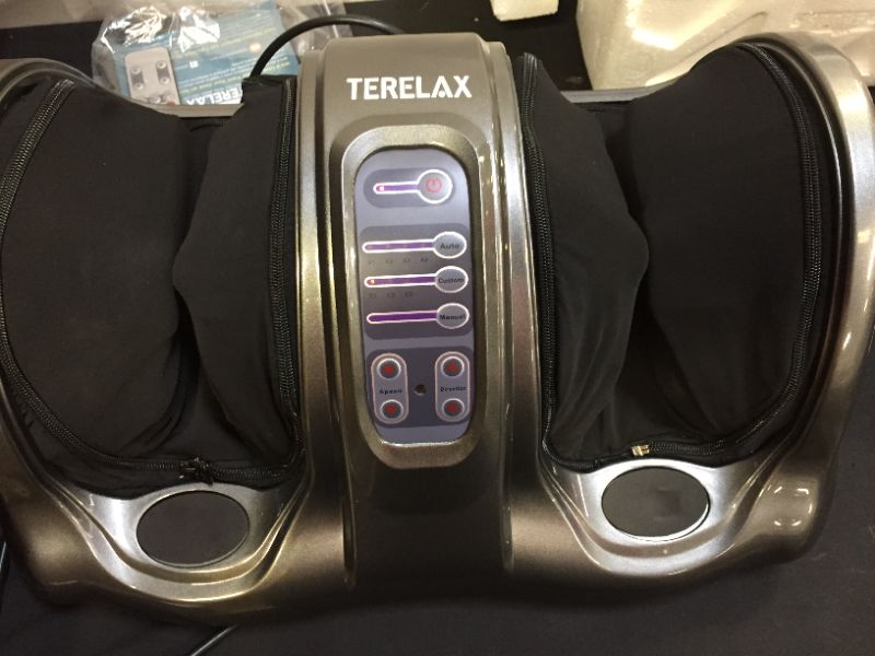 Photo 2 of Foot Massager Machine Shiatsu Foot and Calf/Leg Massager with Heat Deep Kneading Therapy Relieve Foot Pain from Plantar Fasciitis Improve Blood Circulation by TERELAX