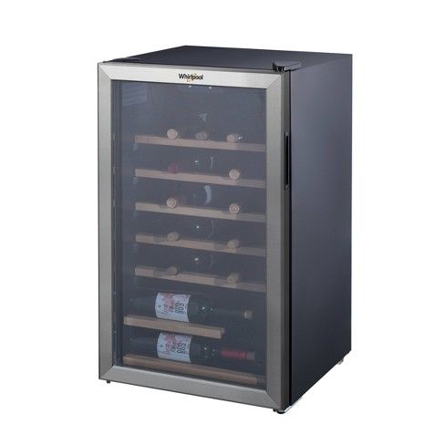 Photo 2 of Whirlpool 33 Bottle 3.6 Cu. Ft Wine Fridge-Stainless Steel-WHW36S