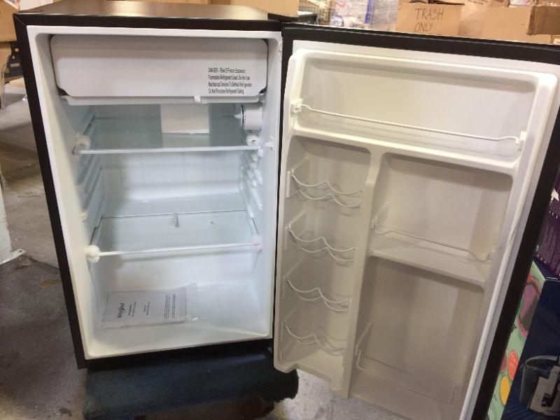 Photo 3 of Whirlpool 4.3 cu ft Mini Refrigerator Stainless Steel WH43S1E