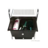 Photo 1 of Mind Reader Storage Drawer Rolling Utility Cart, 3 Drawer Organizers, Black