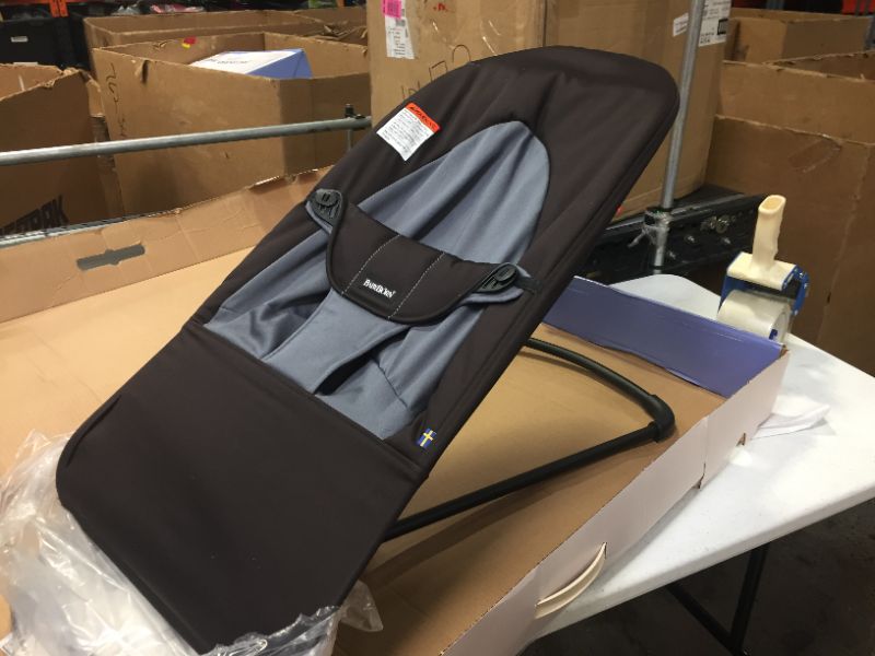 Photo 2 of Babybjorn Balance Bouncer Soft Cotton - Black/Dark Gray