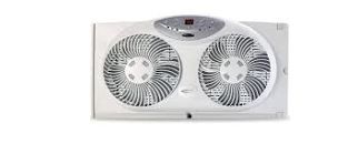 Photo 1 of Bionaire 9 in Twin Window Fan with Remote Control White
