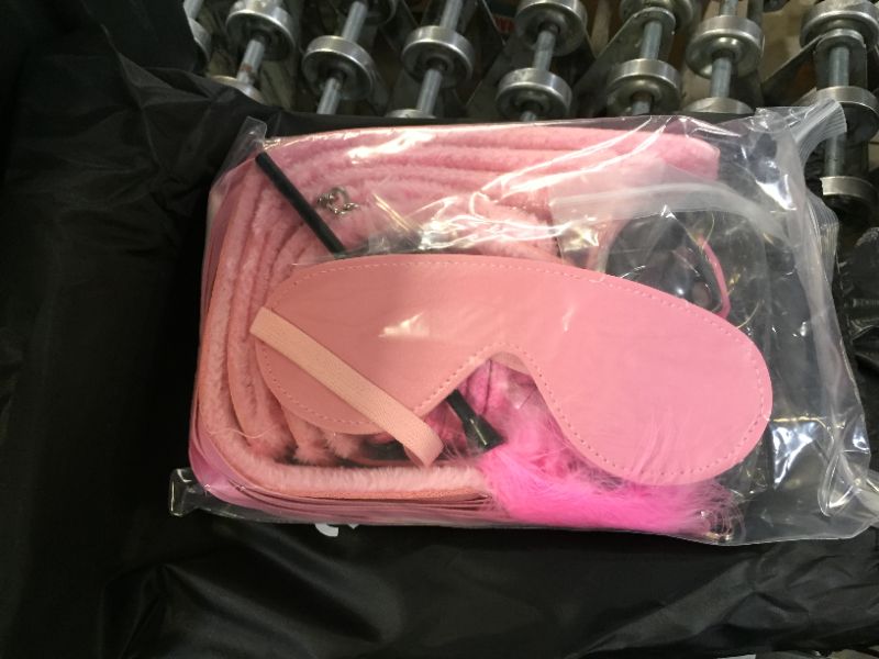 Photo 1 of 10Pcs Plush Bondage Under Bed Restraints Sex Restraints BDSM SM Restraining Straps Toys Adults Kit Pink