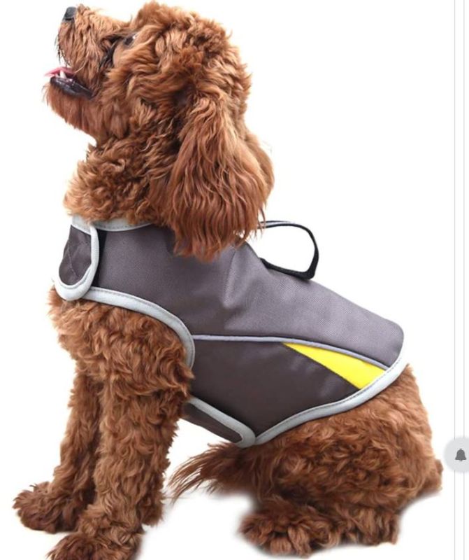 Photo 1 of WINBATE Adjustable Dog Anxiety JacketKeep Calming Vest Thunder Shirt with DRing and Training Handle for DogsGrey