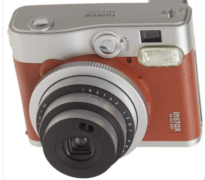 Photo 1 of Fujifilm Instax Mini 90 Instant Film Camera Brown