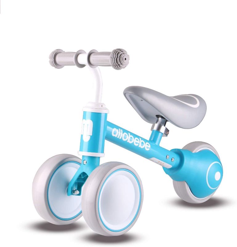 Photo 1 of allobebe Baby Balance Bike, Cute Toddler Bikes 12-36 Months Gifts for 1 Year Old Girl Bike to Train Baby from Standing to Running with Adjustable Seat...
