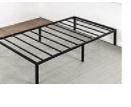 Photo 2 of 14 Inch Metal Platform Beds W/ Heavy Duty Steel Slat Mattress Foundation, Black twin 
