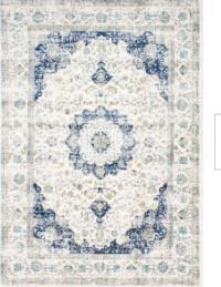 Photo 3 of Verona Vintage Persian Blue 8 ft. x 10 ft. Area Rug
