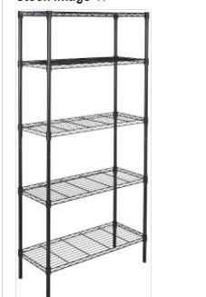 Photo 1 of 5Shelf Shelving Unit  Black