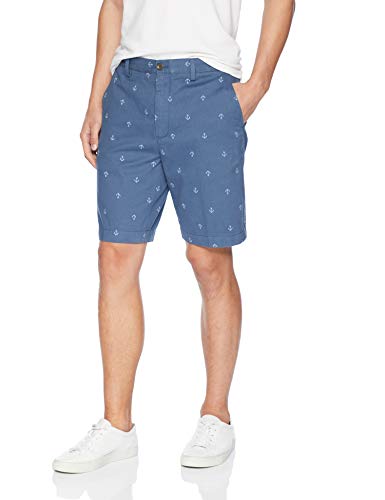 Photo 1 of Amazon Essentials Mens ClassicFit 9 Short Navy Anchors 32 Waist