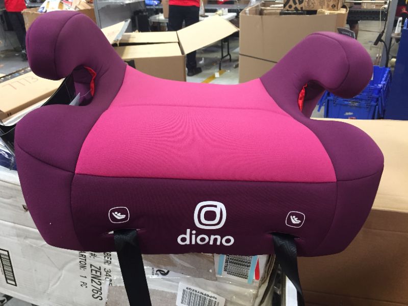 Photo 1 of Diono Solana 2 Latch, XL Space Backless Booster Seat, | Lightweight Backless Booster with Room to Grow, 8 Years 1 Booster Seat, Pink