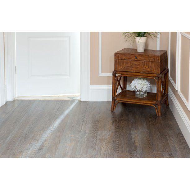 Photo 1 of Achim Tivoli II Self Adhesive Vinyl Floor Planks - 10 Planks/15 Sq. ft., 6 x 36, Silver Spruce
