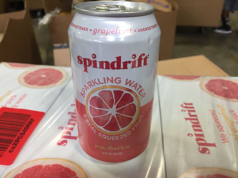 Photo 1 of 24 pack sparkling grapefruit drink/ best by 03/08/2021