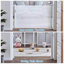 Photo 1 of Mesh Retractable Gates for Babies and Pets, PRObebi Safety Baby Gate for Indoor/Outdoor/Stairs/Doorways/Deck/Banisters