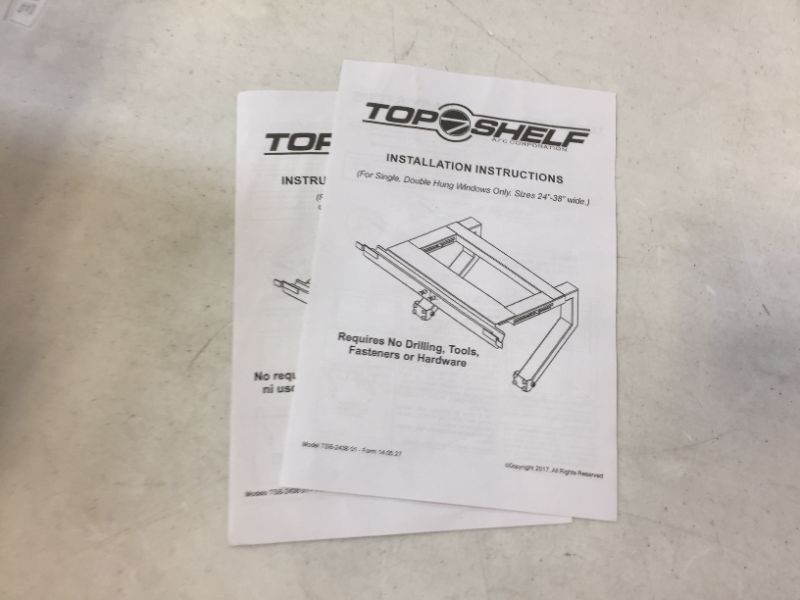 Photo 4 of TOP SHELF TSB-2438 Air Conditioner Bracket, White
