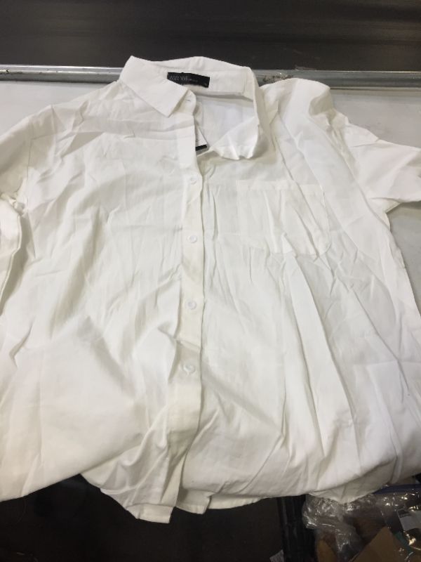 Photo 1 of XL WHITE BUTTON UP 