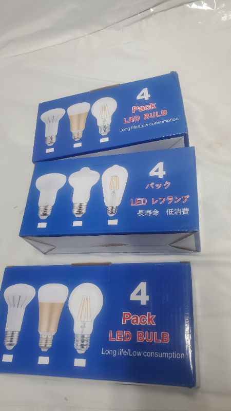 Photo 1 of 4PK LED BULBS 9W- 3 BOXES