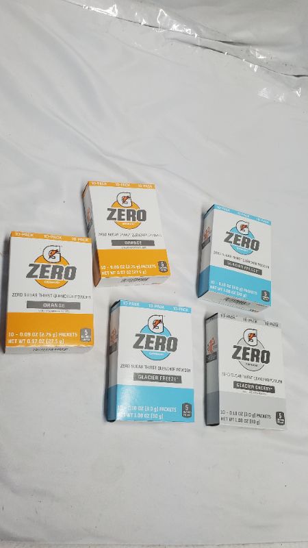 Photo 2 of Gatorade Zero 1OPK Singles Drink Mix- 5 BOXES