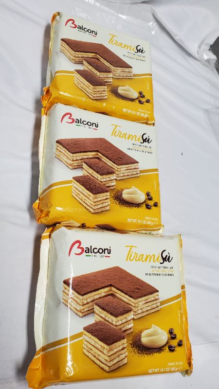 Photo 1 of BALCONI TIRAMISU 3PK BEST BY 8/282021