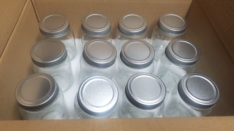 Photo 1 of 12PK MASON JARS 16OZ