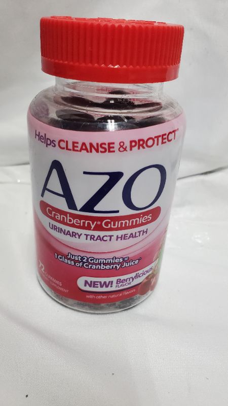 Photo 1 of AZO Urinary Tract Health Gummies - Cranberry - 72ct BEST BY 10/22