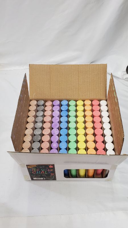 Photo 1 of 100PCS OF SIDEWALK CHALK