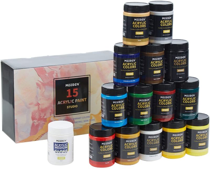 Photo 1 of 15PCS ACRYLIC PAINT SET 