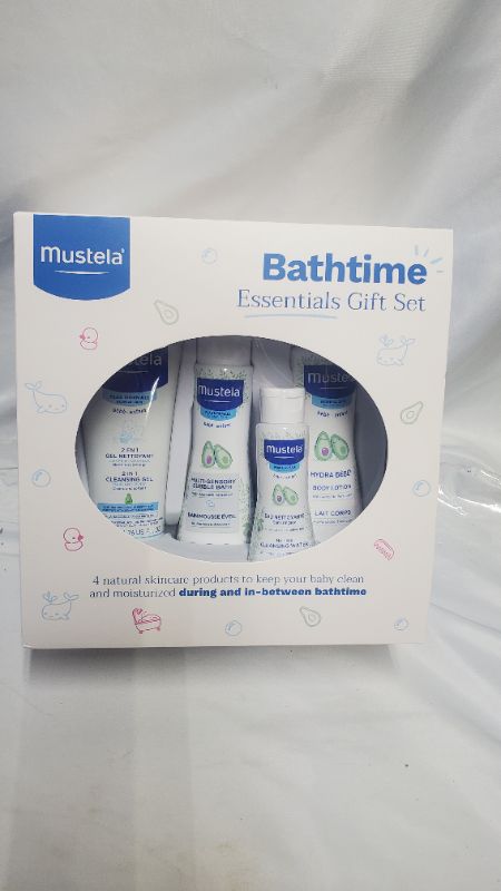 Photo 1 of MUSTELA BATHTIME ESSENTIALS GIFT SET 4PCS NATURAL SKINCARE PRODUCTS 