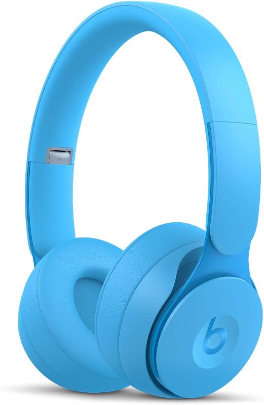 Photo 1 of Beats Solo Pro On-Ear Wireless Headphones - More Matte Collection - Light Blue
