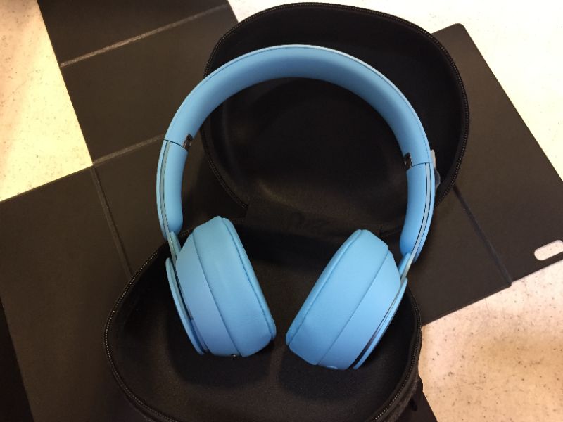 Photo 2 of Beats Solo Pro On-Ear Wireless Headphones - More Matte Collection - Light Blue