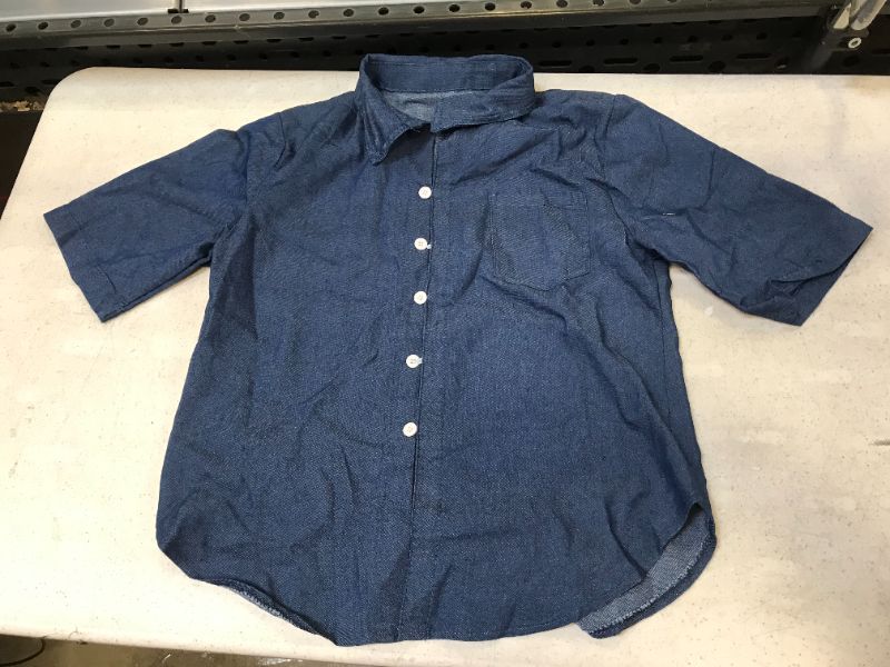 Photo 1 of Childrens Blue Button Up Sz XL