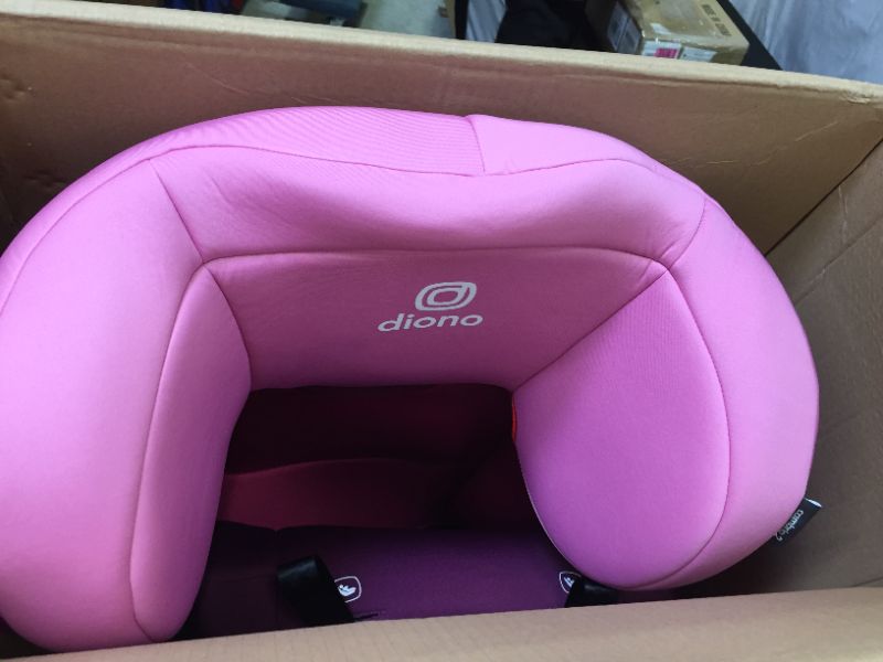 Photo 2 of Diono Cambria 2 Latch, 2-in-1 Belt Positioning Booster Seat, High-Back to Backless Booster XL Space & Room to Grow, 8 Years 1 Booster Seat, Pink
