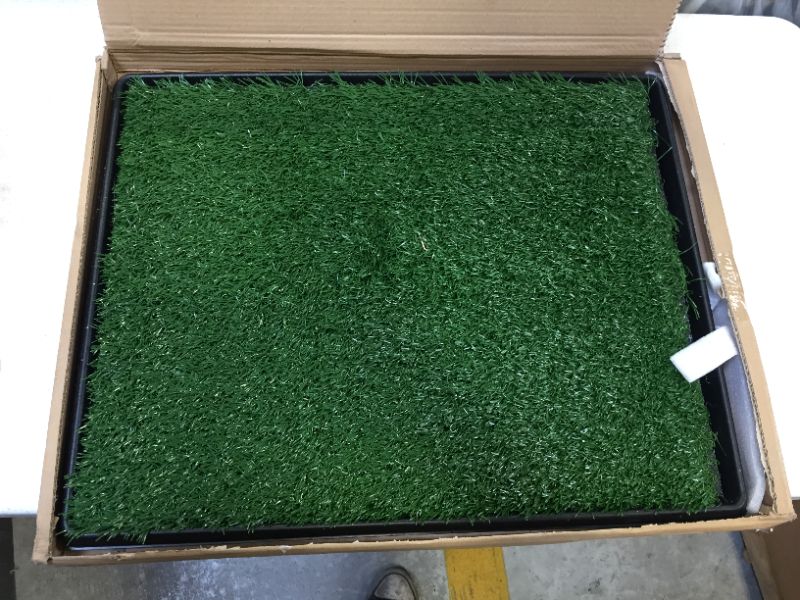 Photo 2 of Artificial Grass Puppy Pad Collection - for Dogs and Small Pets – Portable Training Pad with Tray – Dog Housebreaking Supplies by PETMAKER
