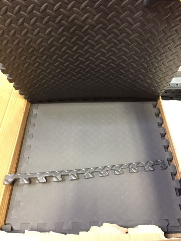 Photo 1 of Amazon Basics Foam Interlocking Exercise Gym Floor Mat Tiles - Pack of 6