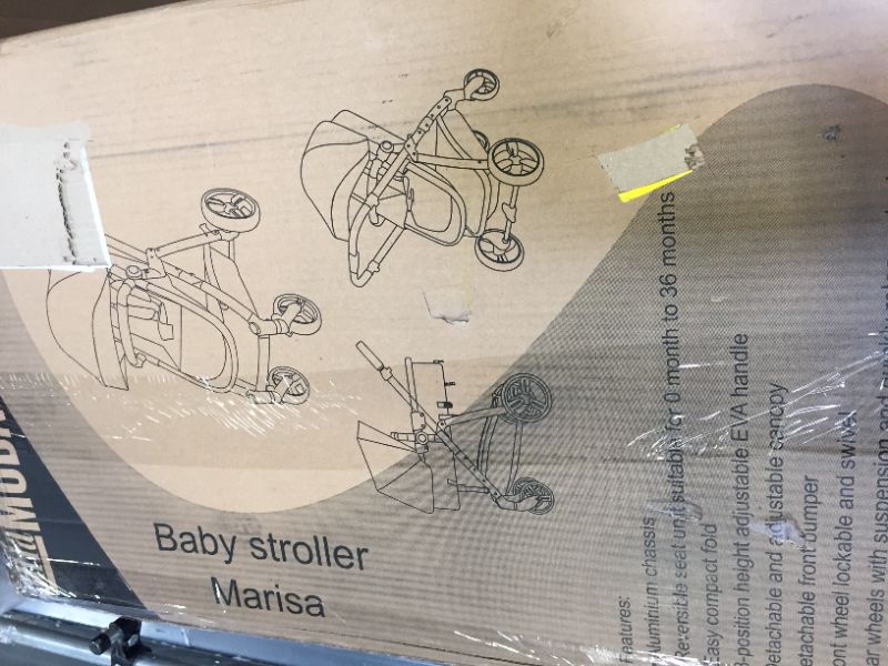 Photo 1 of Dream On Me Mia Moda Marisa Three-in-One Stroller color grey 