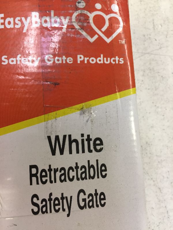 Photo 1 of retractable safety gate color white 