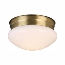 Photo 1 of 12-watt antique brass integrated led ceiling flush mount 230