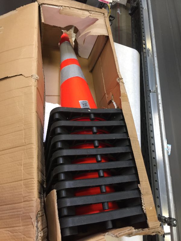 Photo 3 of 28 inch reflective traffic cone 8 pack 