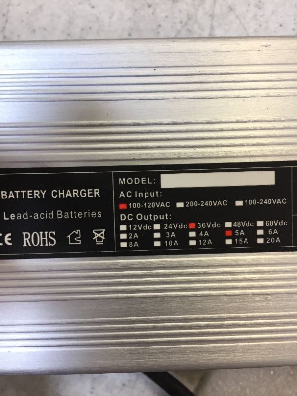 Photo 2 of lead acid battery charger color grey 